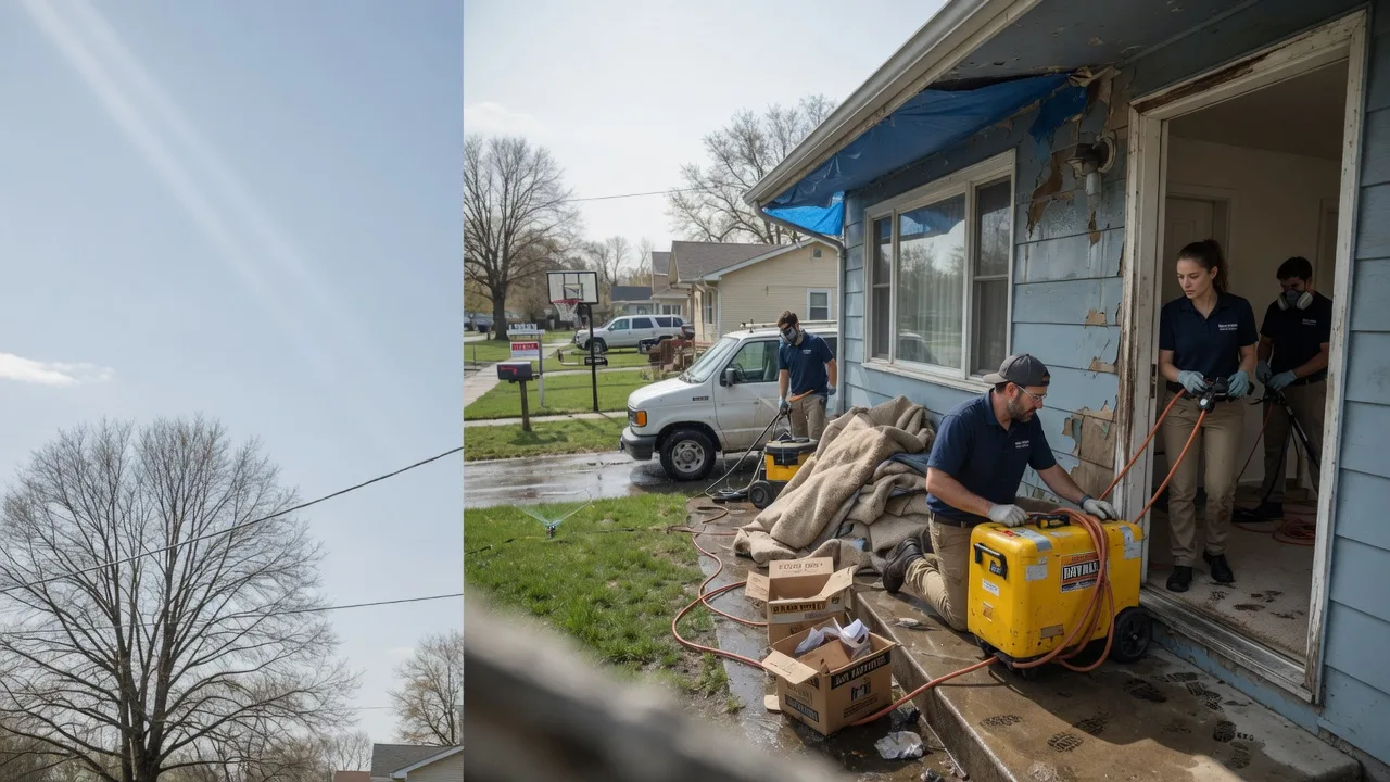 Basement Flood Cleanup in Gridley, IL near me